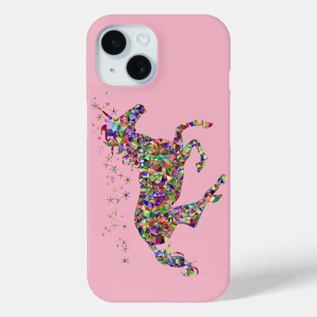 Apple iPhone Phone Case Colourful Fantasy Unicorn (Back)