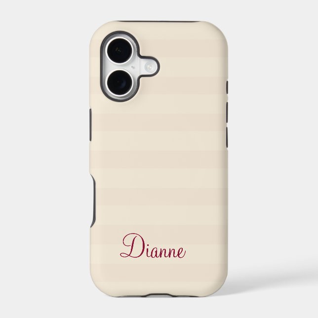 Apple iPhone Protective Case with Name (Back)