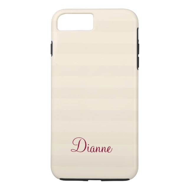 Apple iPhone Protective Coque avec nom (Dos)