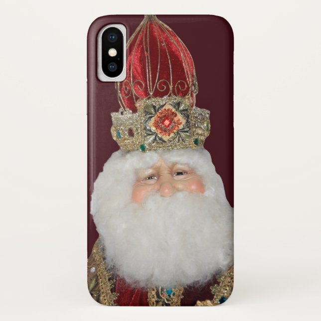 Apple iPhone X Coque avec une image de St. Nick (Dos)
