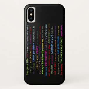 Apple iPhone X Coque Téléphone Résolutions Citatio