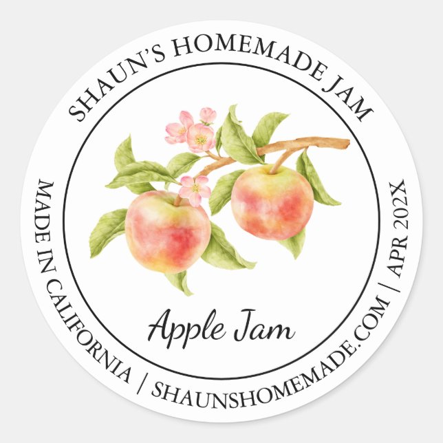 Apple Jam Modern label (Front)