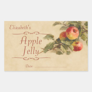 Apple jelly or canning sticker