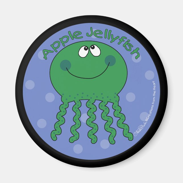 Apple Jellyfish Magnet (Front)