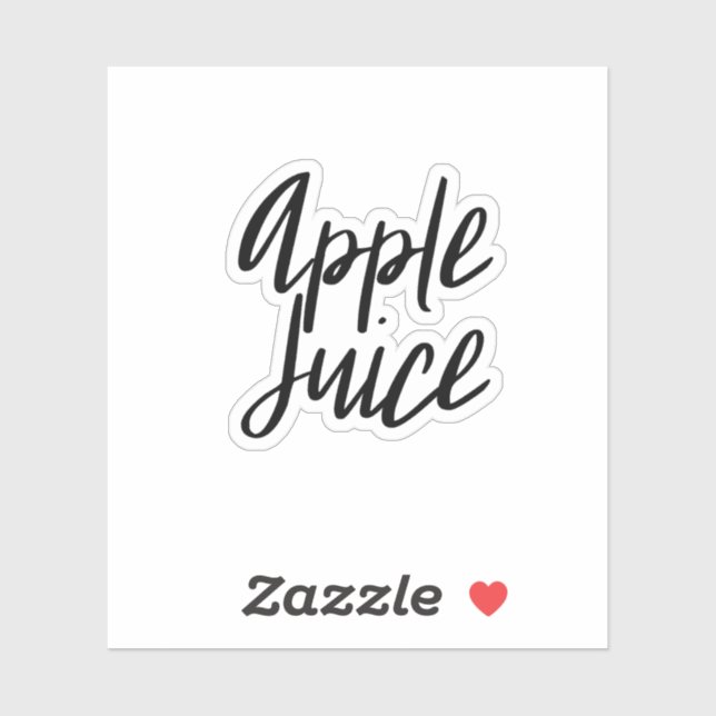 Apple Juice Storage Sticker (Sheet)