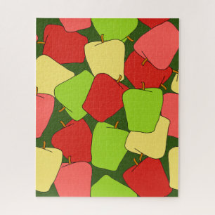 Apple Jumble Pattern Jigsaw Puzzle