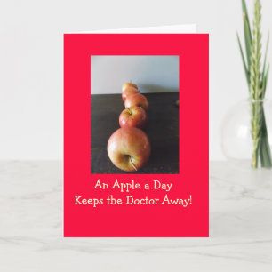 Apple Keeps Dr Away Greeting Card
