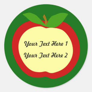 Apple Labels for Kitchen or Clasroom