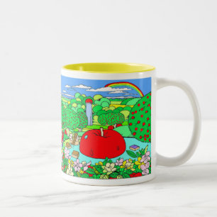 APPLE LAND Two-Tone COFFEE MUG