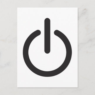 Apple mac Power button Postcard