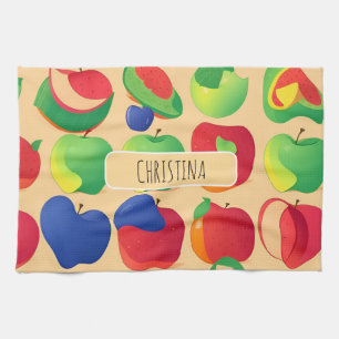 Apple Modern Colourful Personalized Pattern Kitchen Towel