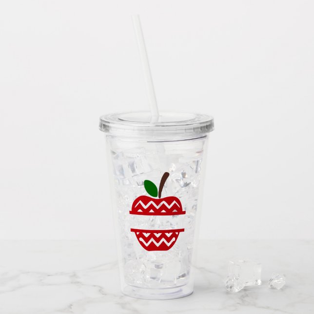 Apple Monogram Tumbler (Front Ice)
