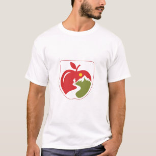 Apple Mountain Hiking Adventure Logo T-Shirt