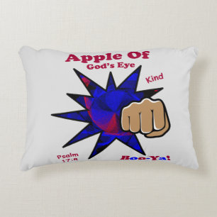 Apple of God's Eye Christian Accent Pillow