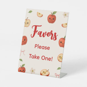 Apple of My Eye Baby Shower Favour Pedestal Sign
