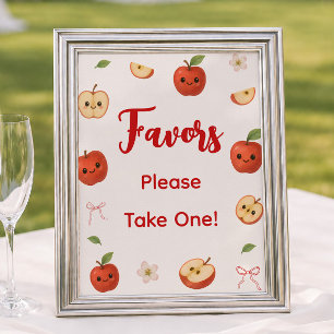 Apple of My Eye Baby Shower Favour Poster