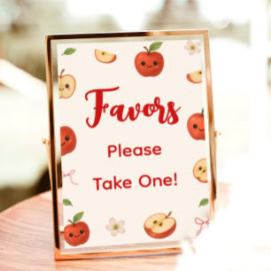 Apple of My Eye Baby Shower Favour Poster