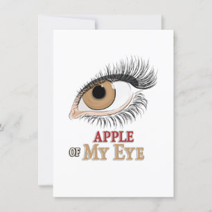 Apple of My Eye Eyelashes Art Card
