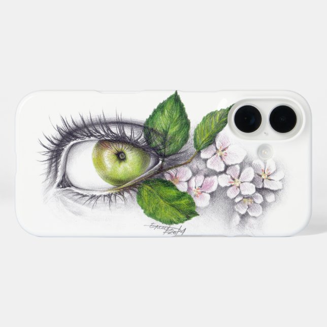 Apple of my eye Surreal drawing art Case-Mate iPhone Case (Back (Horizontal))