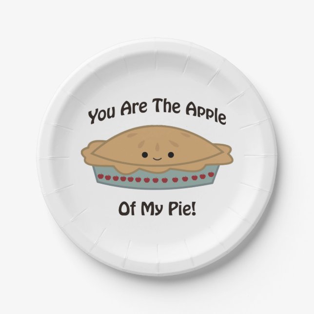 Apple of My pie Paper Plate (Front)