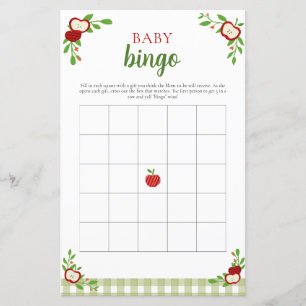Apple of Our Eye Baby Shower Bingo Game Orchard