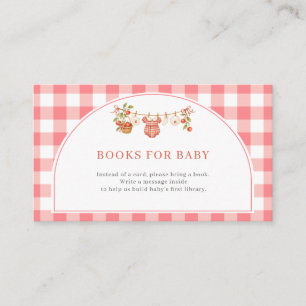 Apple of Our Eye Baby Shower Books for Baby Card