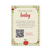 Apple of Our Eye Baby Shower Books Request QR Code