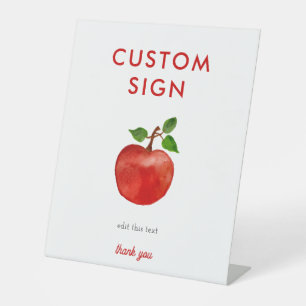 Apple of Our Eye Baby Shower Custom Sign