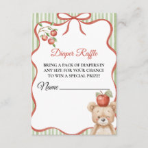 Apple of our Eye Baby shower Diaper Raffle