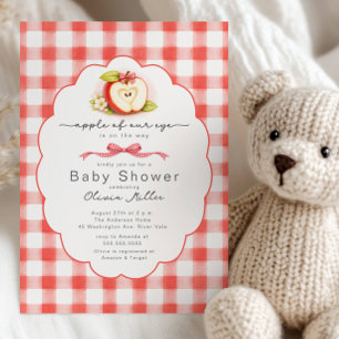 Apple of Our Eye Baby Shower Invitation