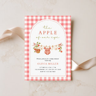 Apple of Our Eye Baby Shower Invitation Girl
