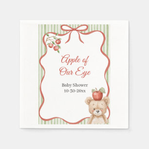 Apple of our Eye Baby Shower Napkin