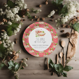 Apple of Our Eye Baby Shower Paper  Plate