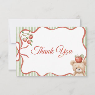 Apple of our Eye Baby Shower Thank You Card