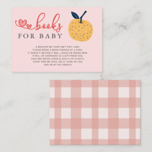 Apple of Our Eye Fall Baby Shower Book Request  Enclosure Card