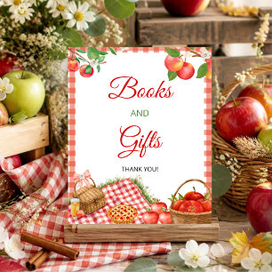 Apple of Our Eye Fall Baby Shower   Books & Gifts  Poster