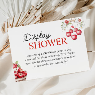 Apple of Our Eye Fall Baby Shower Display Shower Enclosure Card