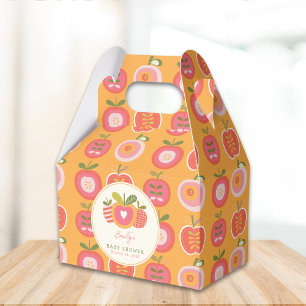 Apple of Our Eye Fall Baby Shower Green Favor Box