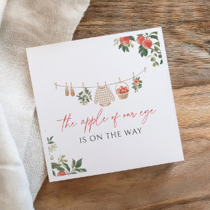 Apple of Our Eye Fall Baby Shower Napkin
