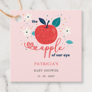 Apple of Our Eye Fall Girl Baby Shower Favour Tags