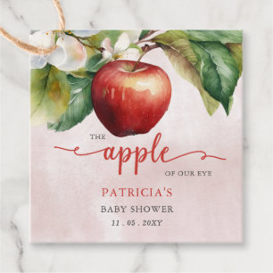 Apple of Our Eye Fall Girl Baby Shower Favour Tags