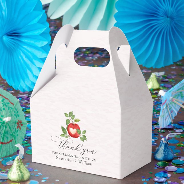 Apple Of Our Eye Fall Harvest Rustic Baby Shower Favor Box (Party)