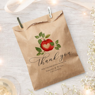 Apple Of Our Eye Fall Harvest Rustic Baby Shower Favour Bag