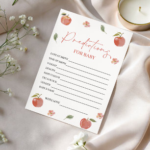 Apple of Our Eye Floral Predictions Game Card