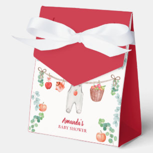 Apple Of Our Eye Garden Clothesline Baby Shower Favor Box