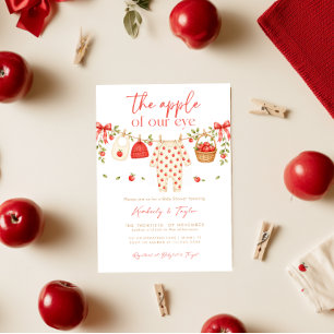 Apple of Our Eye Orchard Harvest Fall Baby Shower Invitation