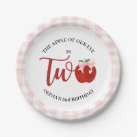 Apple of our eye Pink bow 2nd birthday