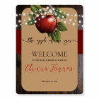 Apple of Our Eye Rustic Fall Baby Shower