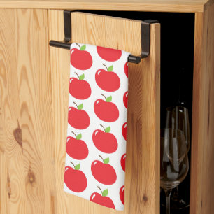 Apple of Your Eye – Cute Red Fruit Cartoon Kitchen Towel