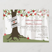 Apple Orchard Automne Faire-part de mariage Automn